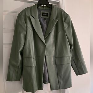 Eloquii Women's Faux Leather Jacket